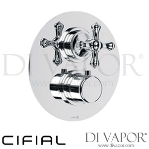 Cifial 35820ED Edwardian Built-In Wall Thermostat 1 Outlet Spare Parts