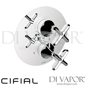Cifial 35820HC Hexa Built-In Wall Thermostat with Flow Regulator and Temperature Control 1 Outlet Spare Parts