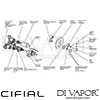 Cifial Technovation Style 35 Built-In Wall Thermostat 1 Outlet Dimension