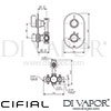Cifial Techno 251 Built-In Wall Outlet Dimensions