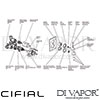 Cifial Techno 465 Built-In Wall Shower 1 Outlet Dimension