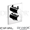 Cifial Techno 465 Built-In Wall Shower 1 Outlet Spare Parts