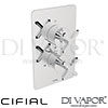 Cifial TX300 Built-In Wall Thermostat 1 Outlet Spare Parts