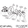 Cifial Edwardian Built-In Wall 2 Outlets Dimension