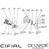 CifialTechno 465 Built-In WallShower 2 Outlets Dimension