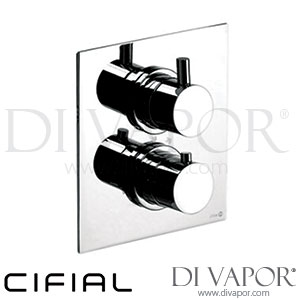 Cifial 35826TH Techno 465 Built-In Wall Thermostat Shower 2 Outlets Spare Parts