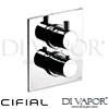 CifialTechno 465 Built-In WallShower 2 Outlets Spare Parts