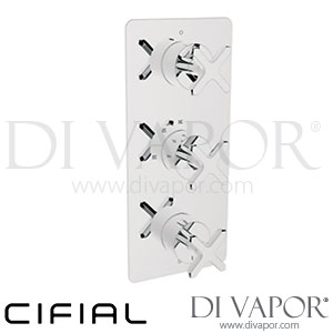 Cifial 35830TX-625 TX300 Built-In Shower Wall Thermostat 2 Outlets Spare Parts