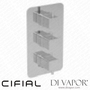 Cifial 35832QD Quadra 3 Control Thermostatic Valve Spare Parts