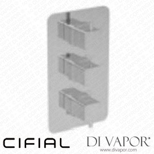 Cifial 35833QD Quadra 3 Control Thermostatic Valve 3 Way Diverter Spare Parts