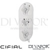 Cifial Techno 251 Built-In Wall Shower 3 Outlets Spare Parts