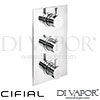 CifialTechno 465 Built-In Wall Shower 3 Outlets Spare Parts