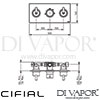 Cifial M3 Built-In Wall 2 Outlets Dimensions