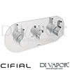 Cifial Techno 251 Built-In Wall Shower 2 Outlets Spare Parts