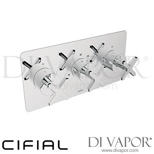 Cifial 35837TX-625 TX300 Built-In Shower Wall Thermostat 2 Outlets Spare Parts