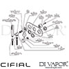 Cifial Techno 251 Built-In Wall Hand Shower Dimension
