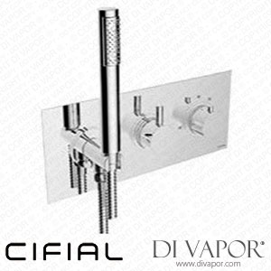 Cifial 35838TH-625 Techno 465 Thermostatic Recessed Wall with Hand Shower 2 Outlets Spare Parts