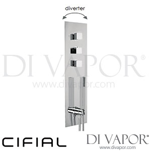 Cifial 35840SQ Quadrado 3 Control Thermostatic Shower System 3 Outlets Spare Parts