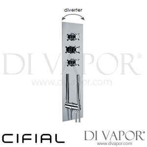 Cifial 35840THX300 Techno X300 3 Control Thermostatic Shower System 3 Outlets Spare Parts