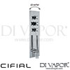 Cifial 35840THX300 Techno X300 3 Control Thermostatic Shower System 3 Outlets Spare Parts