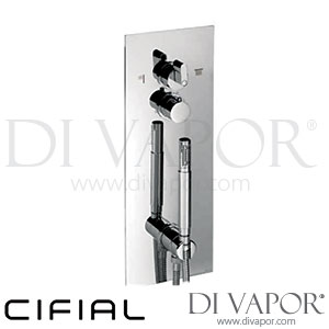 Cifial 35843M3 M3 Thermostatic Recessed Wall with Hand Shower 2 Outlets Spare Parts