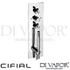 Cifial M3 Recessed Wall Hand Shower 3 Outlets Spare Parts