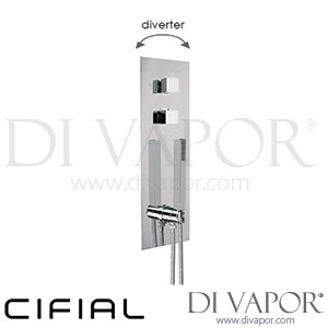 Cifial 35870SQ Quadrado 2 Control Thermostatic Shower System 2 Outlets Spare Parts