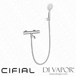 Cifial 35896SG Thermostatic Shower Bath Mixer with Fixed and Hand Shower Spare Parts