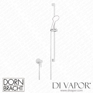 Dornbracht Series Specific Concealed Single-Lever Mixer with Integrated Shower Connection with Shower Set without Hand Shower - Matte White 36 013 660-10 Spare Parts
