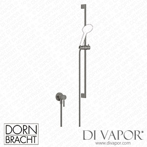 Dornbracht Series Specific Concealed Single-Lever Mixer with Integrated Shower Connection with Shower Set without Hand Shower - Brushed Dark Platinum 36 013 660-99 Spare Parts