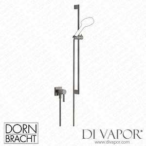 Dornbracht Series Specific Concealed Single-Lever Mixer with Integrated Shower Connection with Shower Set without Hand Shower - Brushed Dark Platinum 36 013 970-99 Spare Parts