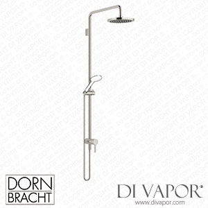 Dornbracht Series Specific Showerpipe with Single-Lever Shower Mixer without Hand Shower - Platinum 36 112 970-08 Spare Parts
