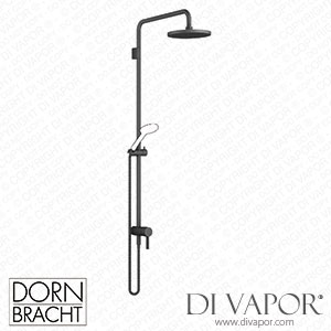 Dornbracht Series Specific Showerpipe with Single-Lever Shower Mixer without Hand Shower - Matte Black 36 112 970-33 Spare Parts
