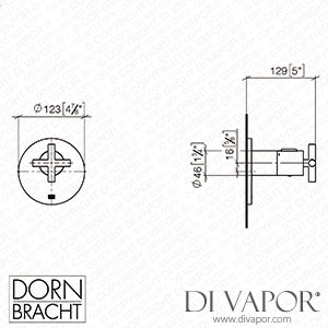 Dornbracht Tara xTool Concealed Thermostat without Volume Control - Chrome 36 416 892-00 Spare Parts