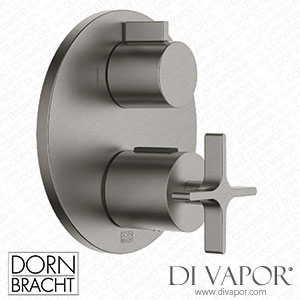 Dornbracht Vaia Concealed Thermostat with Two Function Volume Control - Brushed Dark Platinum 36 426 809-99 Spare Parts