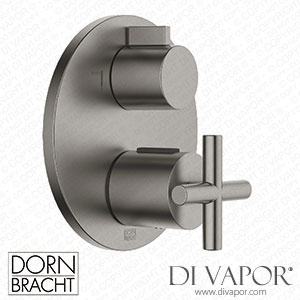 Dornbracht Tara Concealed Thermostat with Two Function Volume Control - Brushed Dark Platinum 36 426 892-99 Spare Parts