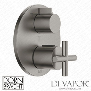 Dornbracht Tara Concealed Thermostat with Three Function Volume Control - Brushed Dark Platinum 36 427 892-99 Spare Parts