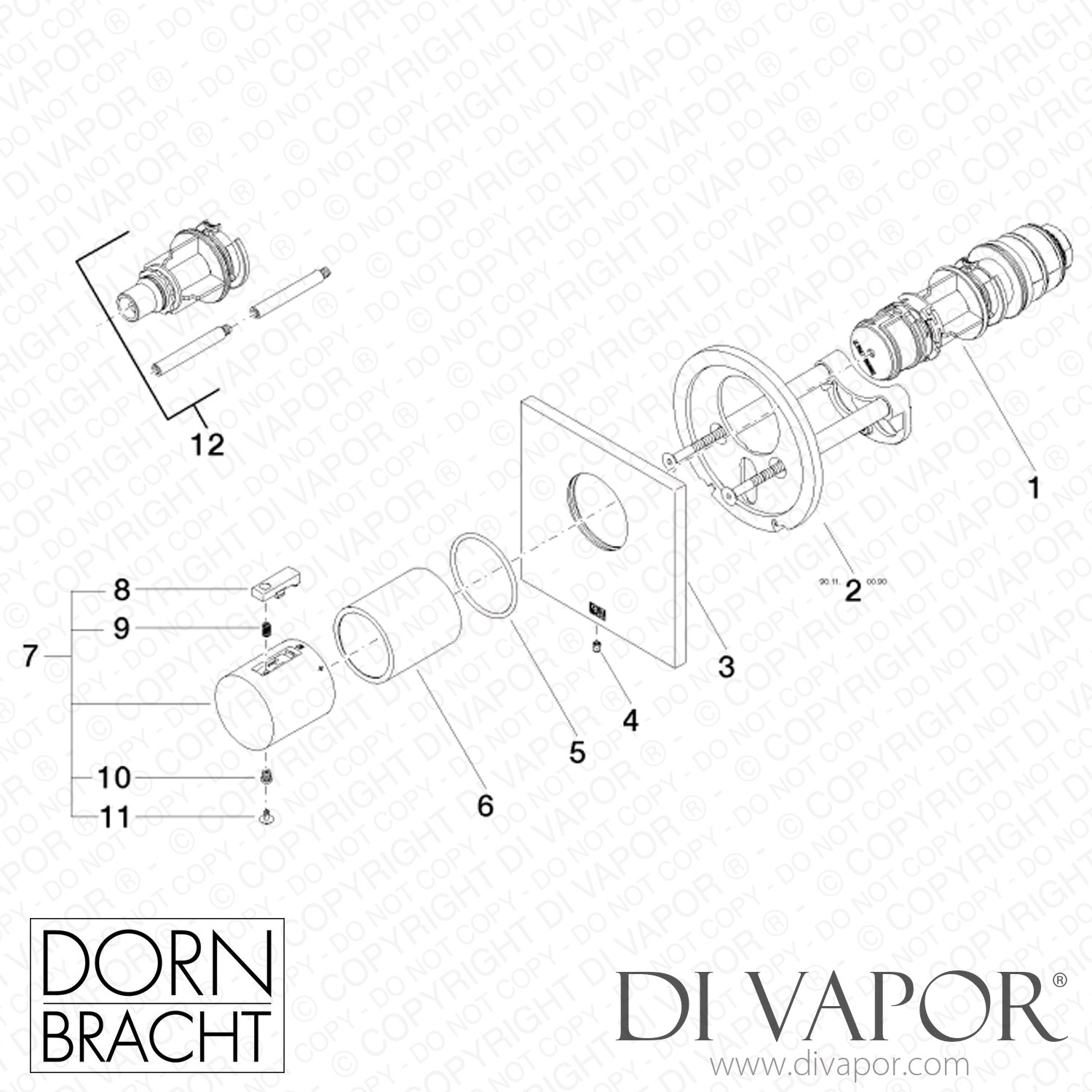 Dornbracht Series Specific xTool Concealed Thermostat
