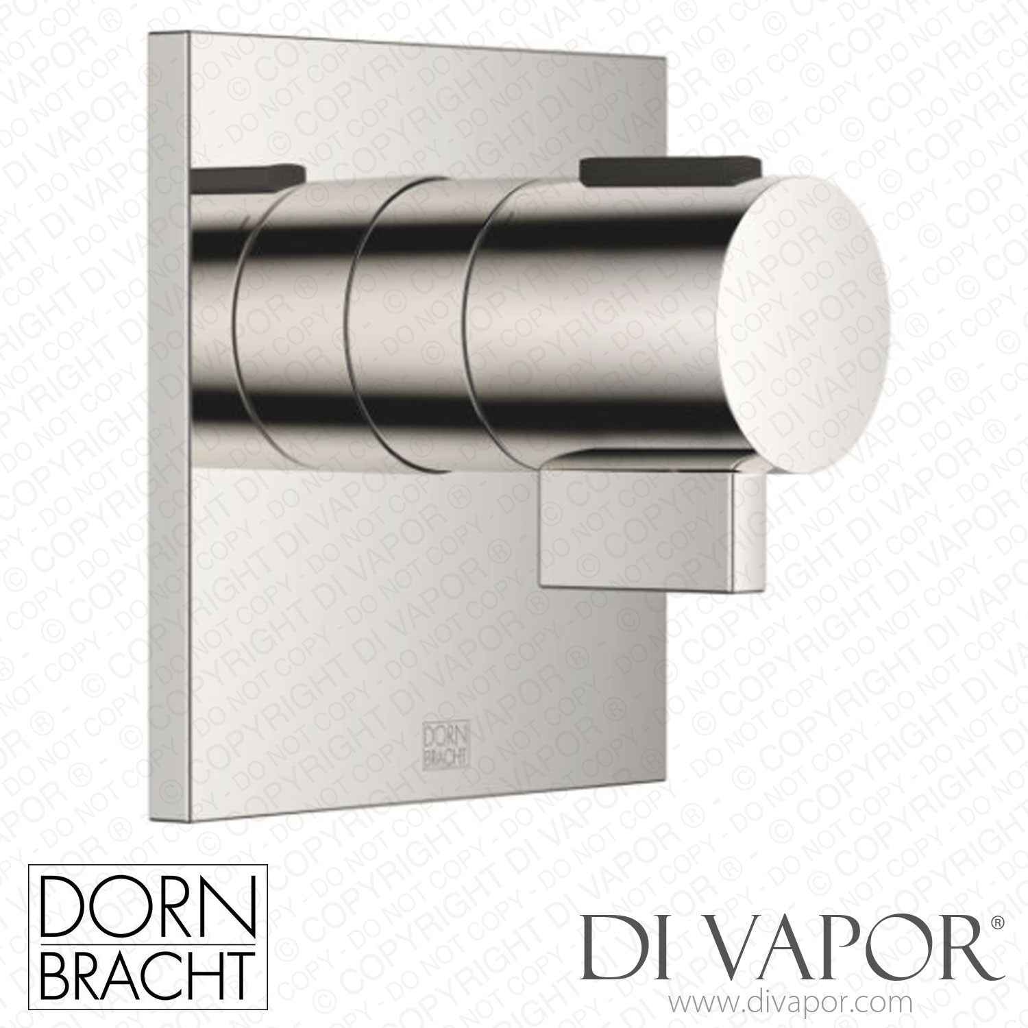 Dornbracht Series Specific xTool Concealed Thermostat without Volume Control 3/4 - Platinum 36 503 985-08 Spare Parts