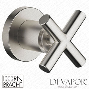 Dornbracht Tara Wall Valve Clockwise Closing 1/2 - Brushed Platinum 36 607 892-06 Spare Parts