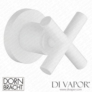 Dornbracht Tara Wall Valve Clockwise Closing 1/2 - Matte White 36 607 892-10 Spare Parts