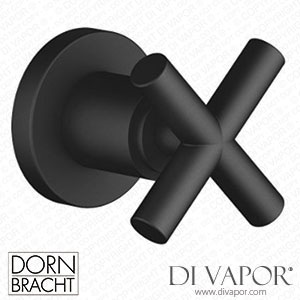 Dornbracht Tara Wall Valve Clockwise Closing 1/2 - Matte Black 36 607 892-33 Spare Parts