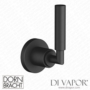 Dornbracht Tara Wall Valve Clockwise Closing 3/4 - Matte Black 36 608 882-33 Spare Parts