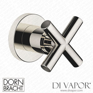 Dornbracht Tara Wall Valve Clockwise Closing 3/4 - Platinum 36 608 892-08 Spare Parts