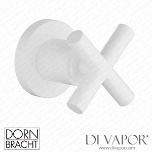 Dornbracht Tara Wall Valve Clockwise Closing 3/4 - Matte White 36 608 892-10 Spare Parts