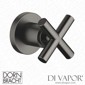 Dornbracht Tara Wall Valve Clockwise Closing 3/4 - Brushed Dark Platinum 36 608 892-99 Spare Parts