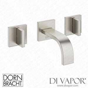 Dornbracht Mem Wall-Mounted Basin Mixer without Pop-Up Waste - Brushed Platinum 36 702 782-06 Spare Parts