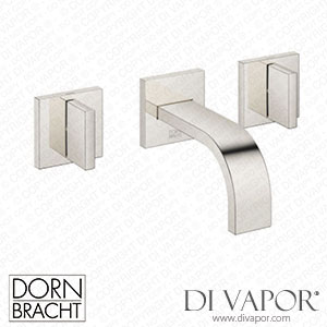 Dornbracht Mem Wall-Mounted Basin Mixer without Pop-Up Waste - Platinum 36 702 782-08 Spare Parts