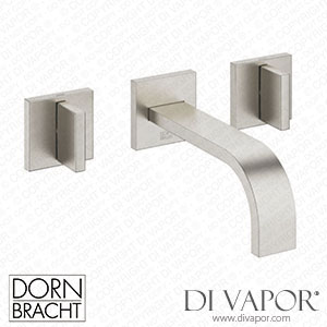 Dornbracht Mem Wall-Mounted Basin Mixer without Pop-Up Waste - Brushed Platinum 36 707 782-06 Spare Parts