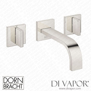 Dornbracht Mem Wall-Mounted Basin Mixer without Pop-Up Waste - Platinum 36 707 782-08 Spare Parts